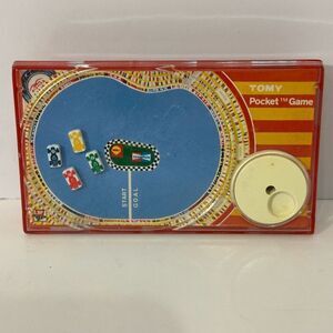 Vintage Tomy Pocket Game Race Cars